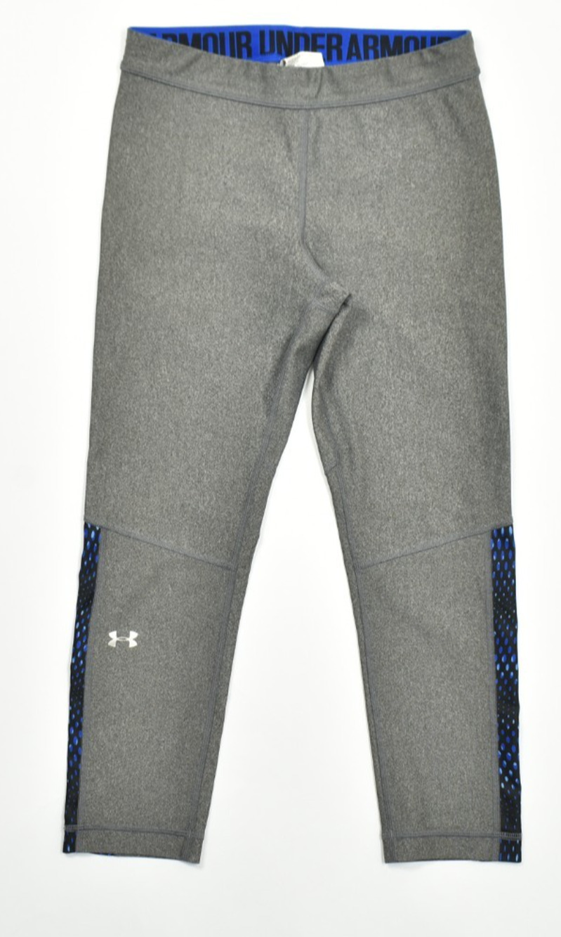Under Armour HeatGear Womens Size Small Gray Compression Leggings Athletic Tight